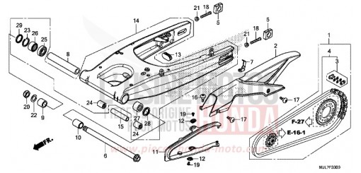 SWING ARM NC750DE de 2014